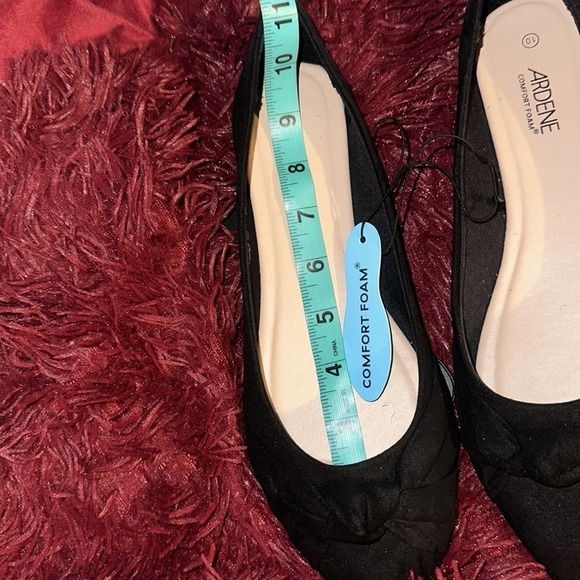 Ardene Black comfy Knotted Ballet Flat shoe Women's Sz  10 - Picture 7 of 8
